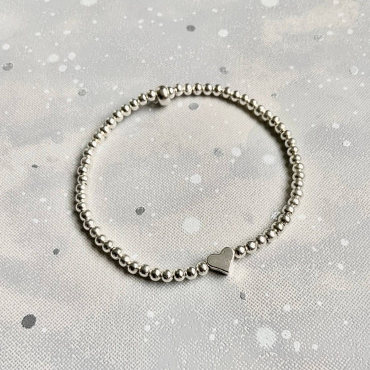 30th Birthday Silver Beaded Bracelet - Three Bears Emporium
