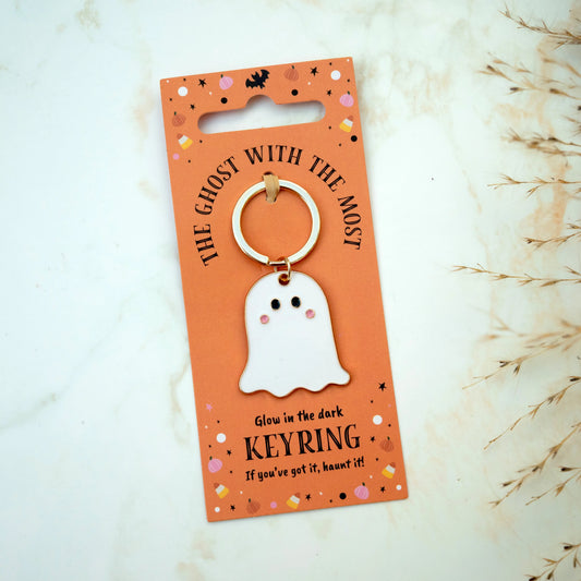Ghost Glow In The Dark Keyring