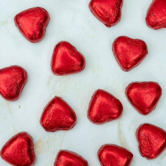 3 Milk Chocolate Hearts With Caramel Filling
