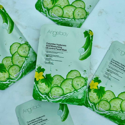 Cucumber hyaluronic acid moisturizing facial mask