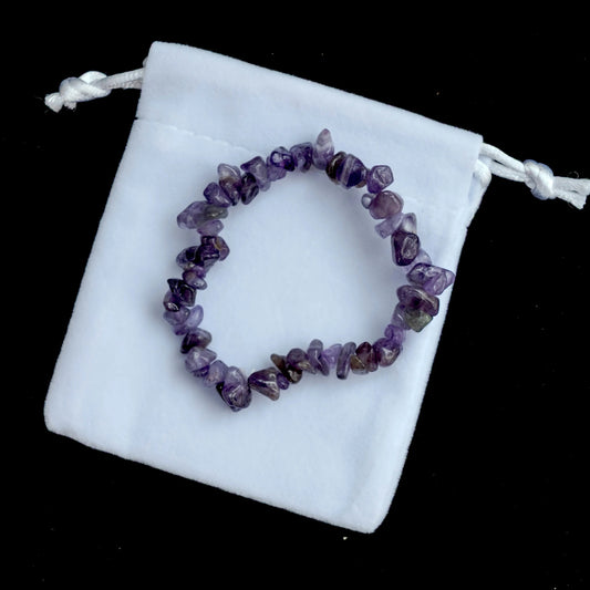 Amethyst Chipstone Bracelet - Three Bears Emporium