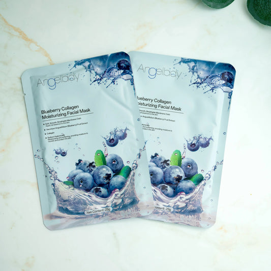 Blueberry Collagen Face Sheet Mask - Three Bears Emporium