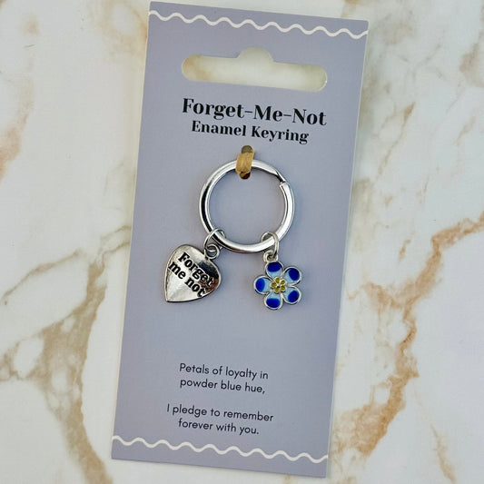 Forget Me Not Keyring - Three Bears Emporium