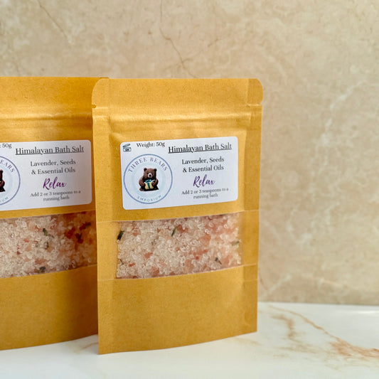 Himalayan Bath Salt - Lavender & Seeds - Three Bears Emporium
