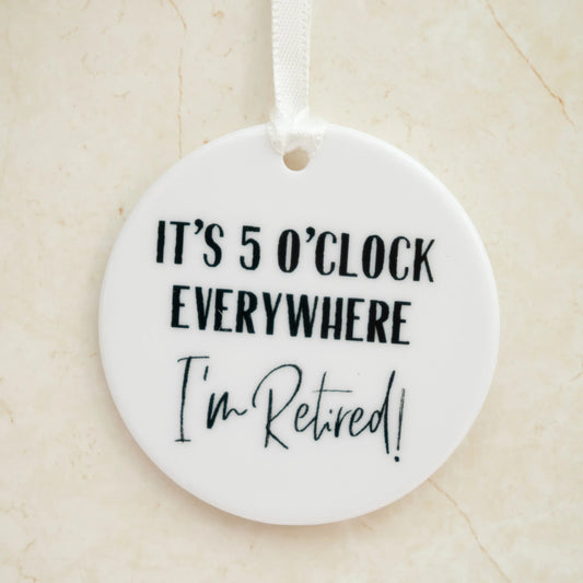 I'm Retired Ceramic Keepsake - Three Bears Emporium