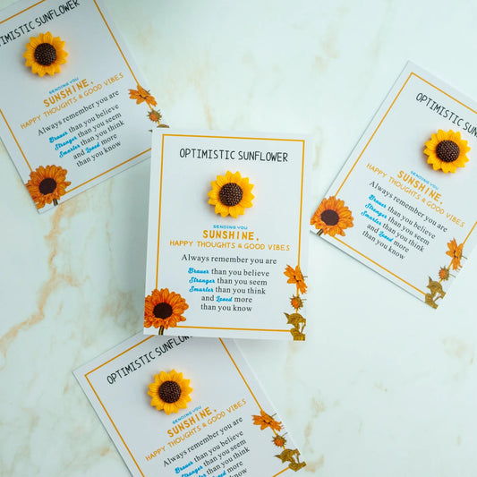 Optimistic Sunflower Pocket Hug - Three Bears Emporium