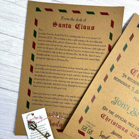 Personalised Letter from Santa - Three Bears Emporium