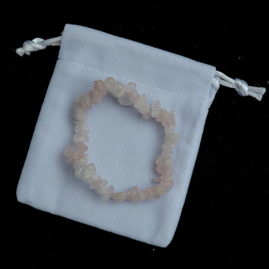 Rose Quartz Chipstone Bracelet - Three Bears Emporium