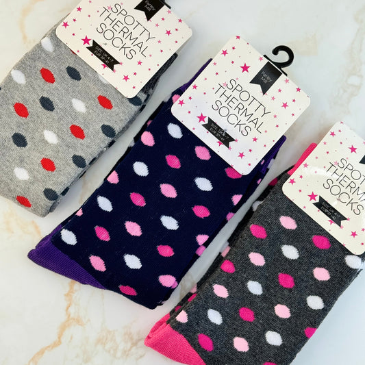 Spotty Thermal Socks - Three Bears Emporium