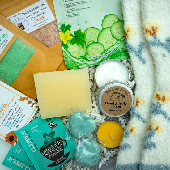 Sunshine Vibes | Self - Care Pamper Gift Box for Women - Three Bears Emporium