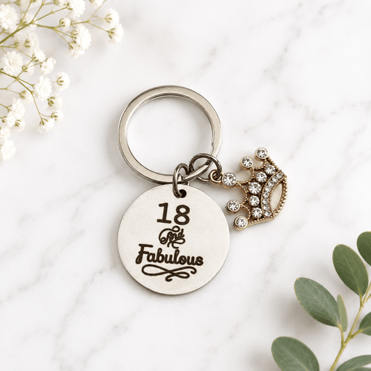 18th Birthday Keyring - Three Bears Emporium