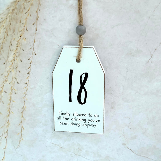 18th Birthday Sign - Three Bears Emporium