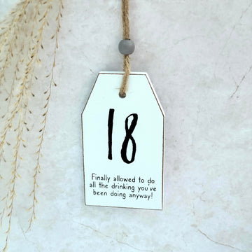 18th Birthday Sign - Three Bears Emporium