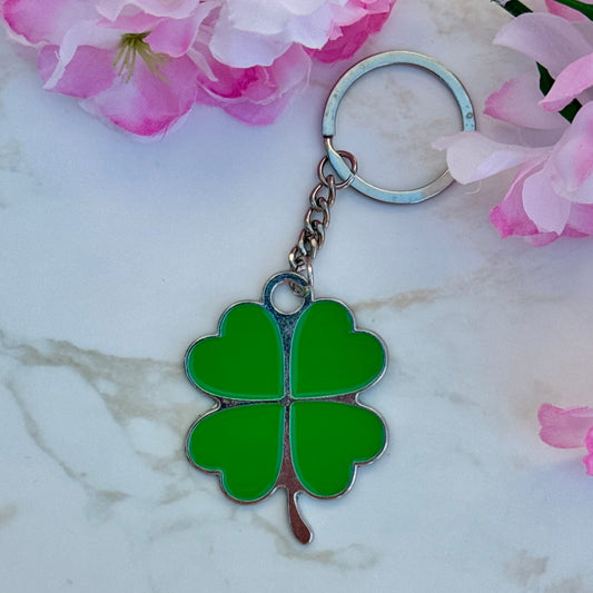 Good Luck Clover Keyring