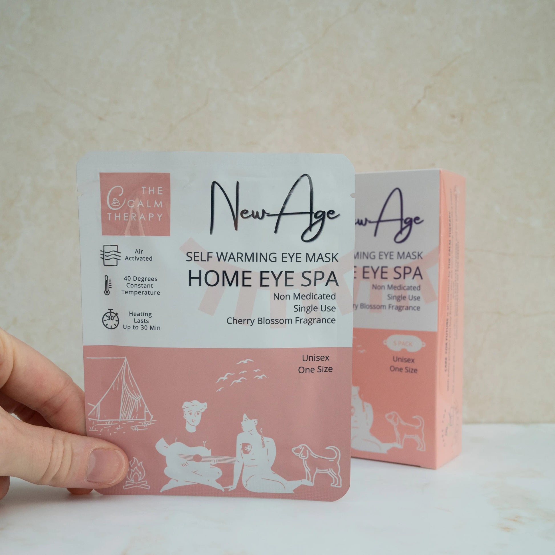 5x Self Warming Eye Mask - Cherry Blossom - Three Bears Emporium