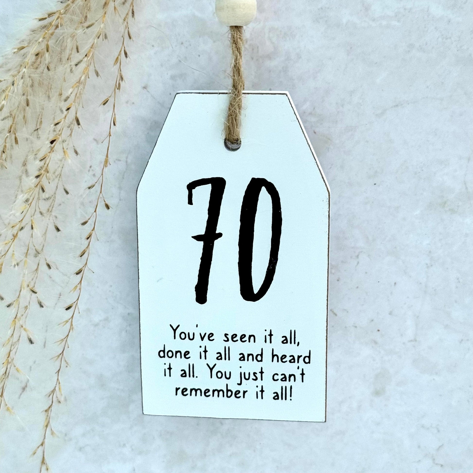 70th Birthday Sign - Three Bears Emporium