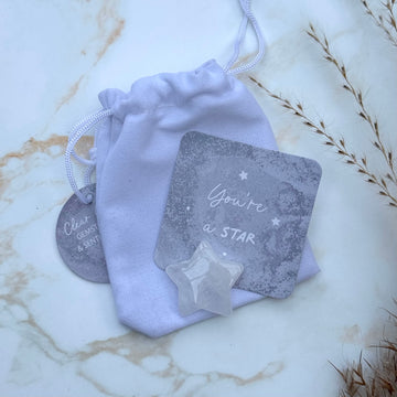 You’re A Star Clear Quartz Charm