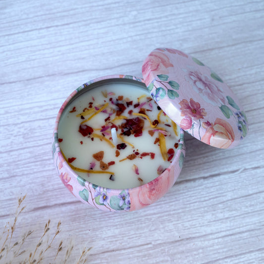 Candle In Tin