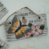 Hanging Concrete Garden Signs