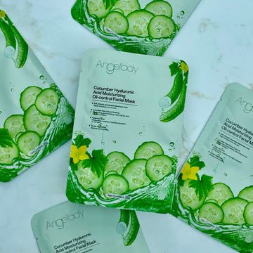 Cucumber hyaluronic acid moisturizing facial mask