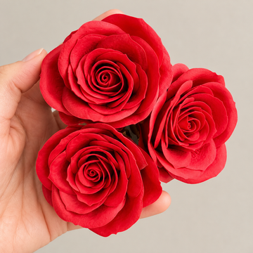 Red Rose Soap Flowers