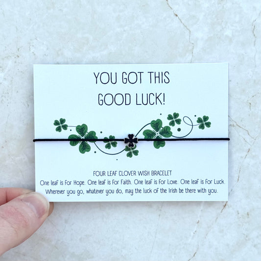 4 Leaf Clover Wish Bracelet