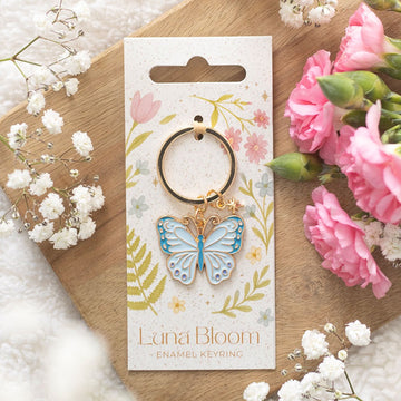 Luna Bloom Butterfly Keyring