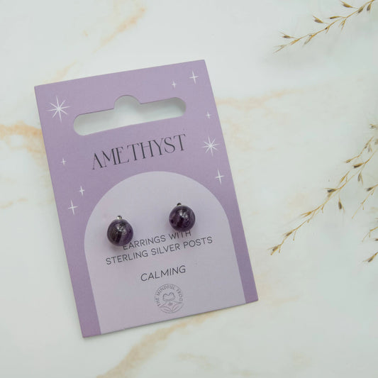 Amethyst Earrings - Three Bears Emporium