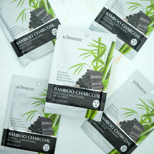Bamboo Charcoal Facial Sheet Mask - Three Bears Emporium