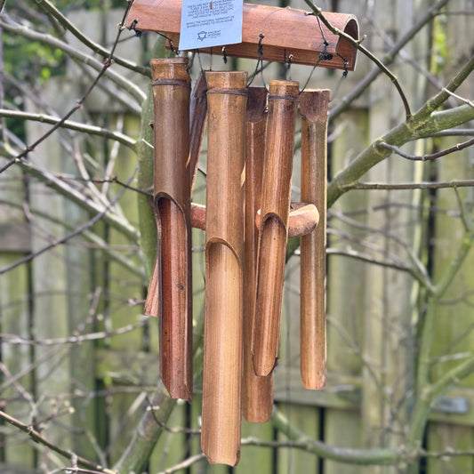 Bamboo Wooden Wind Chime (6 Tubes) - Three Bears Emporium