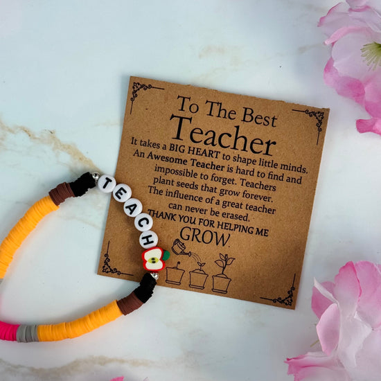 Best Teacher Bracelet - Three Bears Emporium