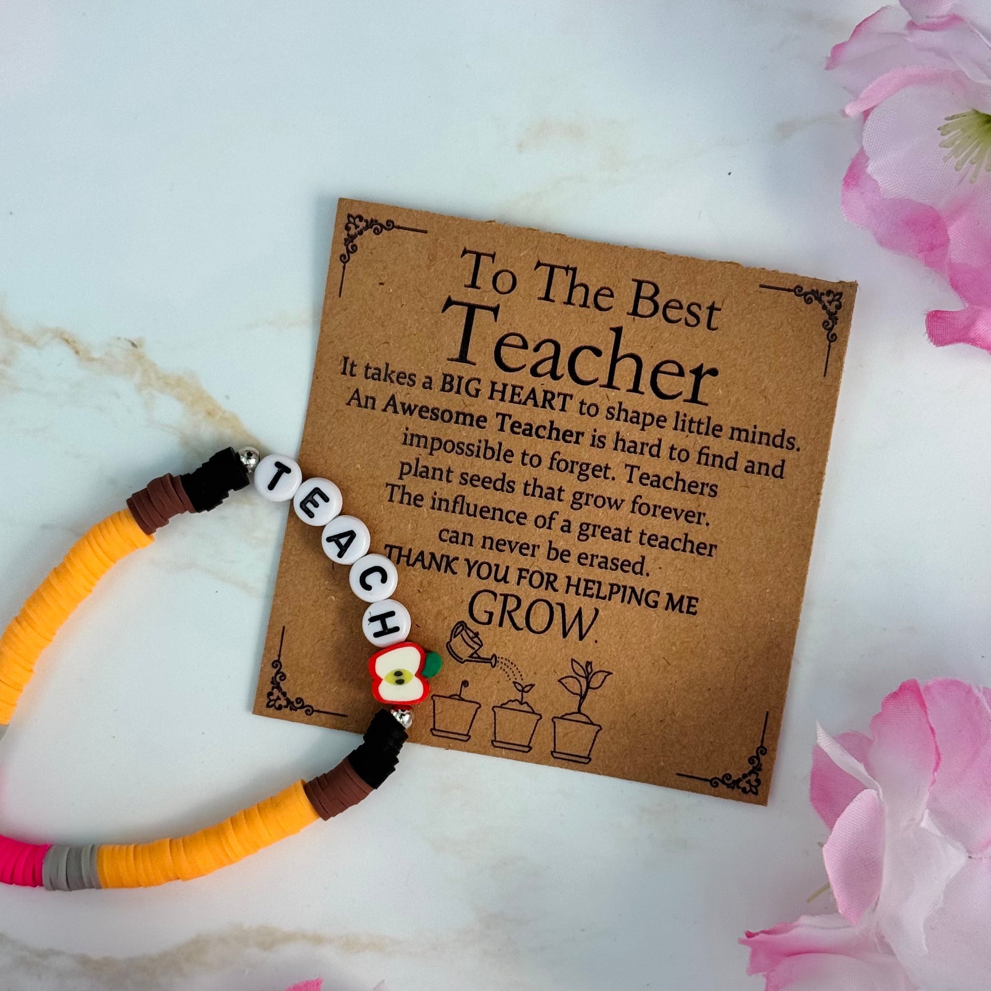 Best Teacher Bracelet - Three Bears Emporium