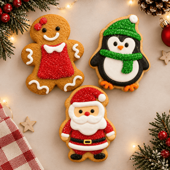 Christmas Iced Biscuit - Three Bears Emporium