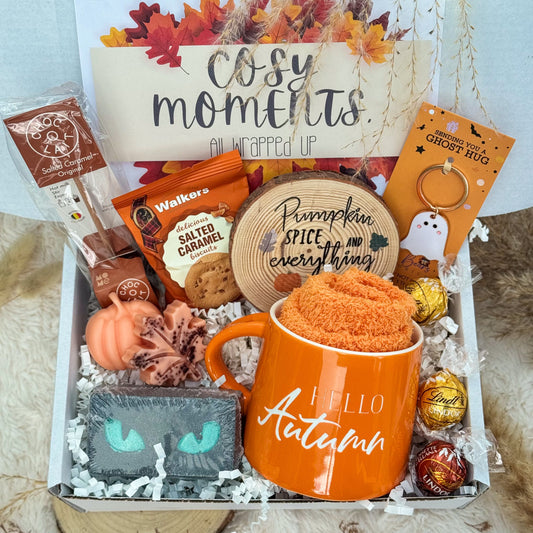 Cosy Autumn Nights Boo Basket Gift Hamper - Three Bears Emporium