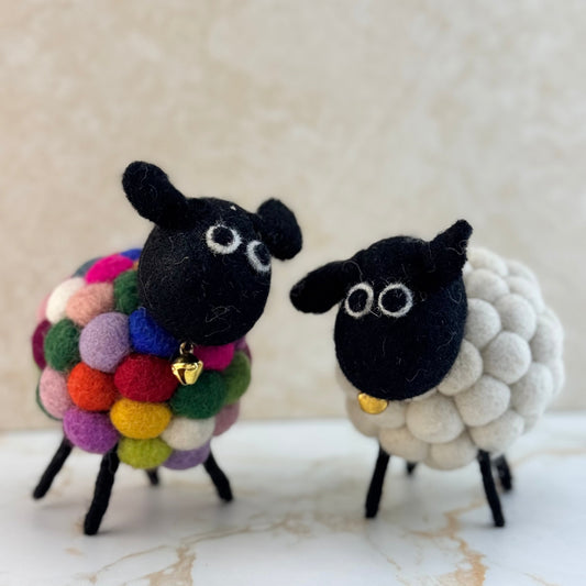 Felt Sheep - Three Bears Emporium