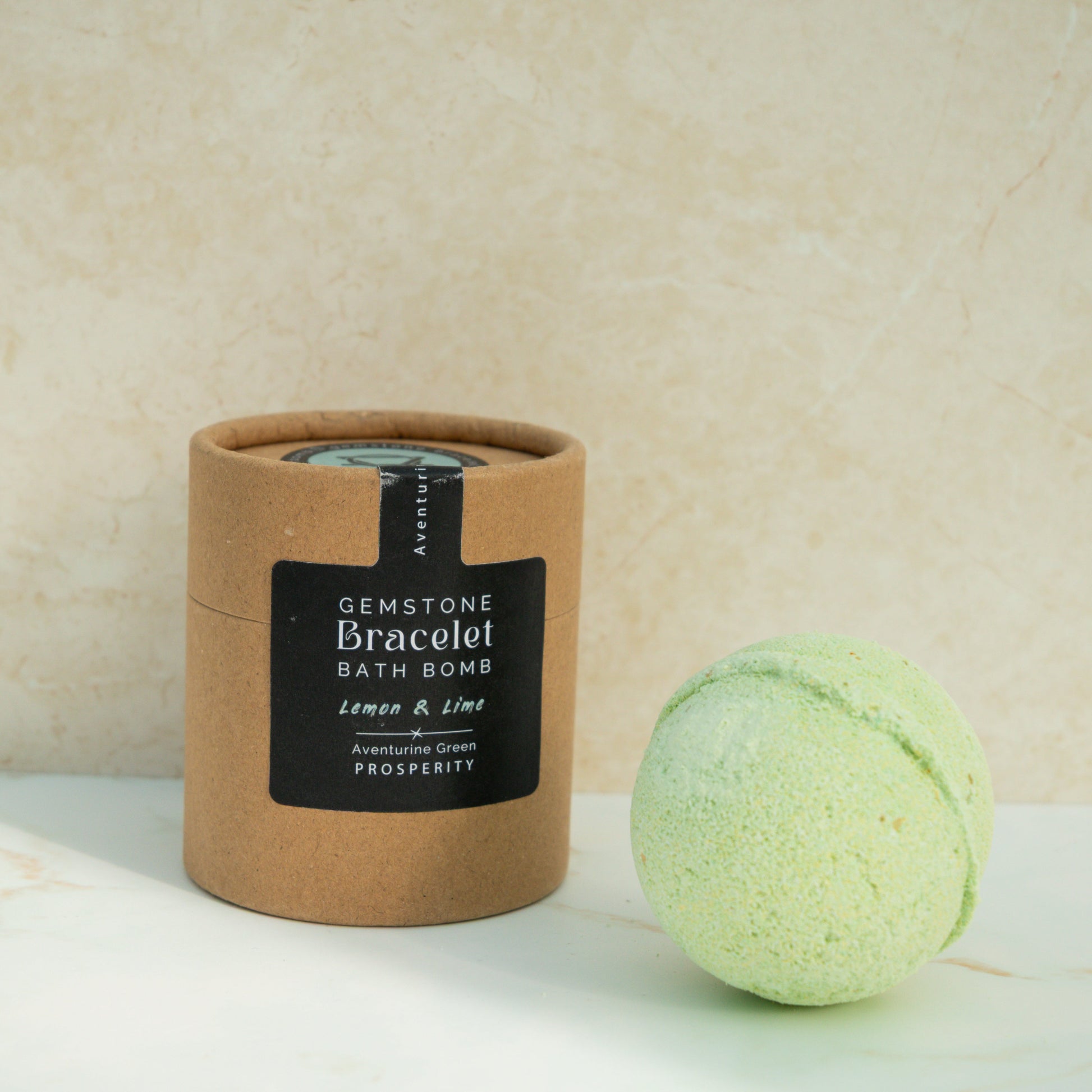 Gemstone Bracelet Lemon & Lime Bath Bomb - Three Bears Emporium