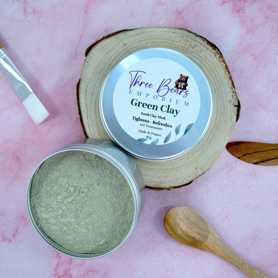 Green Clay Mask - Refreshes And Tightens Skin - Three Bears Emporium