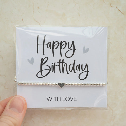 Heart Birthday Bracelet - Three Bears Emporium