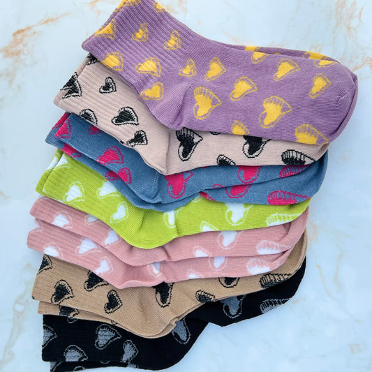 Heart Socks Ankle Length - Three Bears Emporium