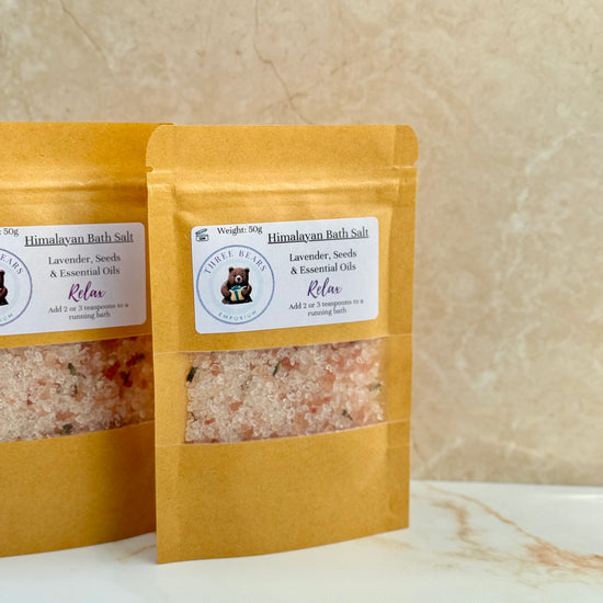 Himalayan Bath Salt - Lavender & Seeds - Three Bears Emporium