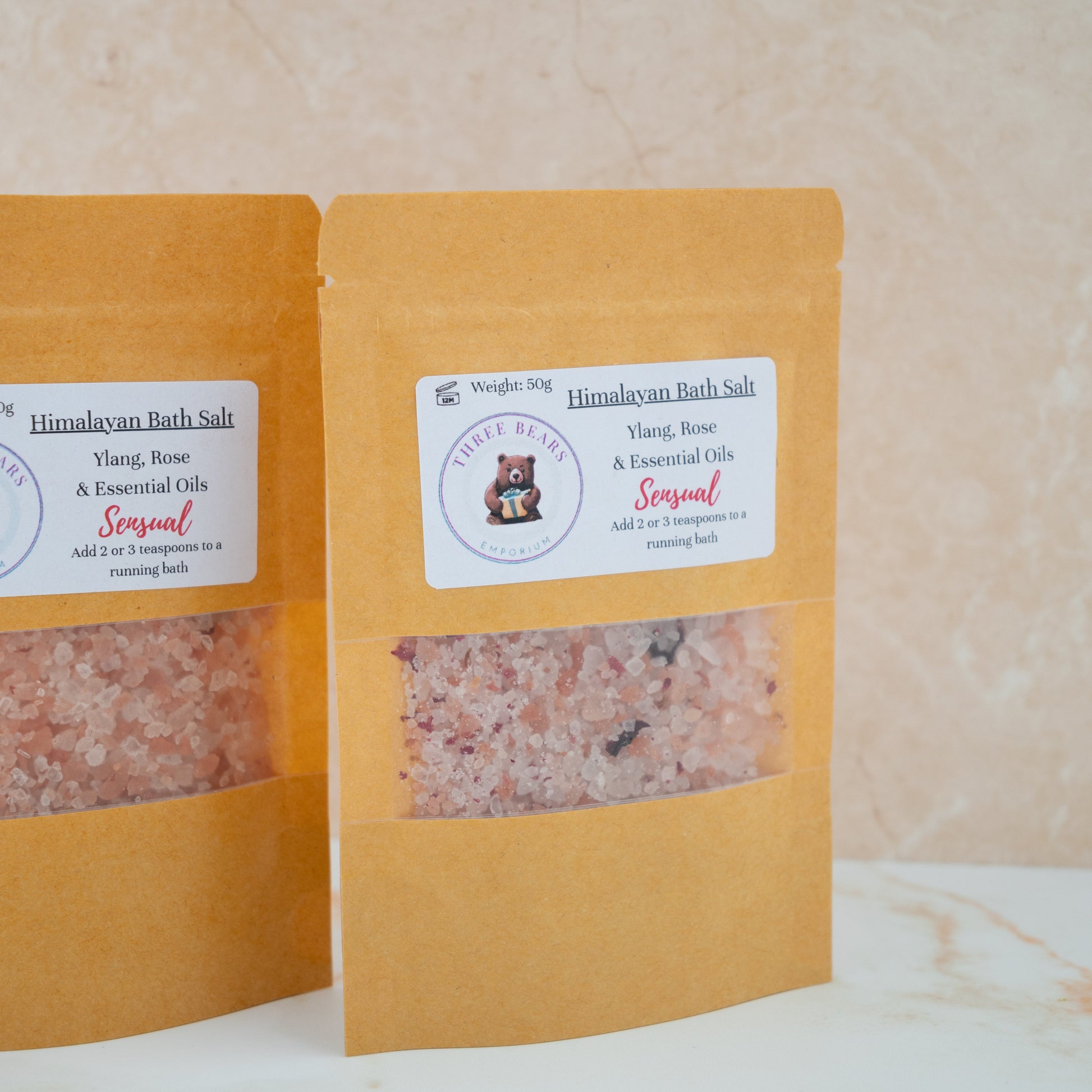 Himalayan Bath Salt - Ylang & Rose - Three Bears Emporium