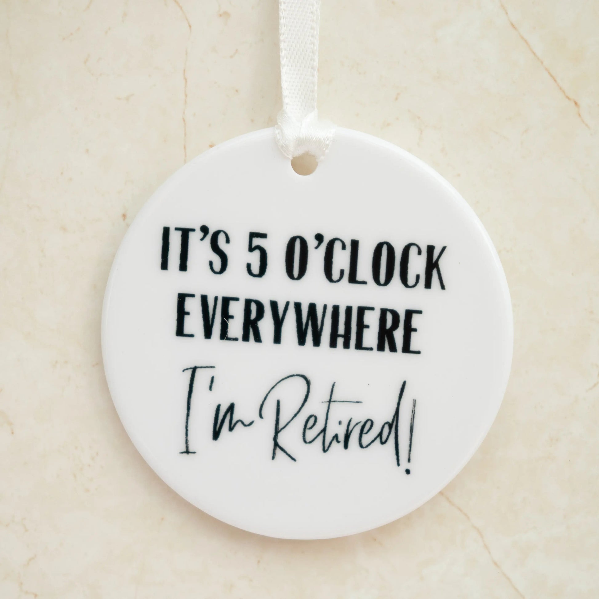 I'm Retired Ceramic Keepsake - Three Bears Emporium