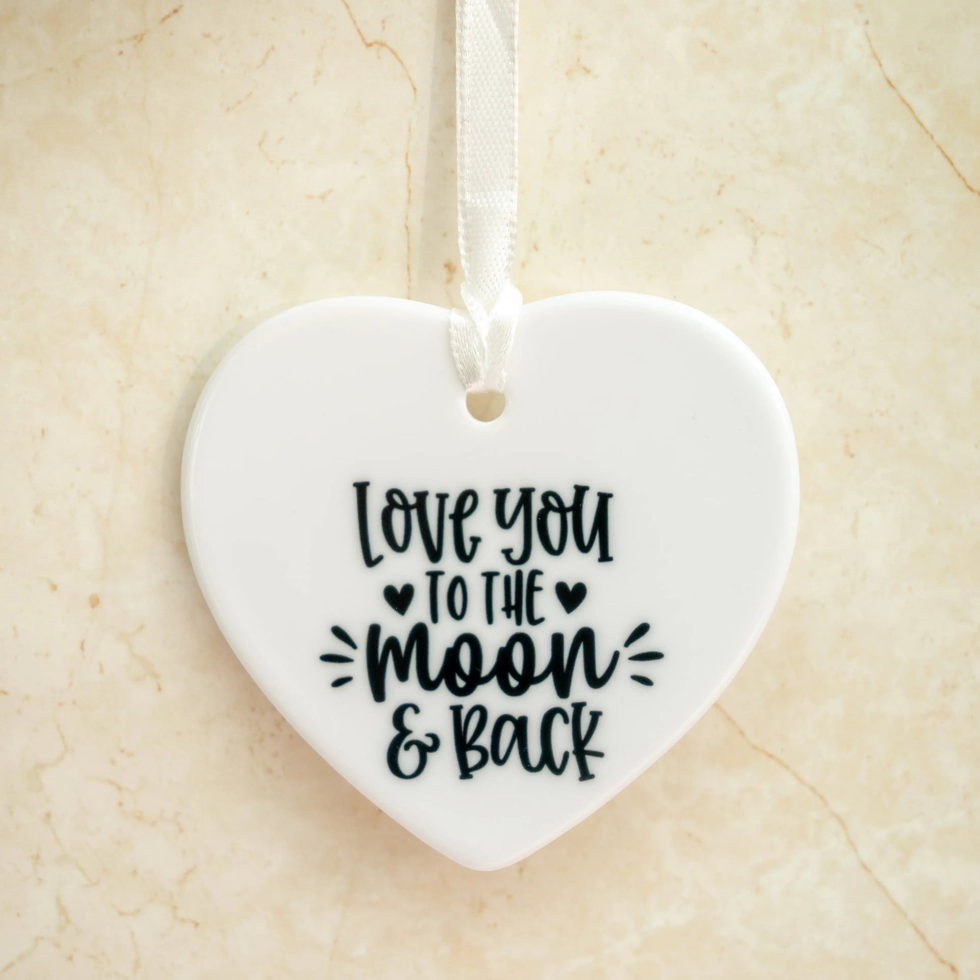 Love You to the Moon and Back Heart Keepsake - Three Bears Emporium