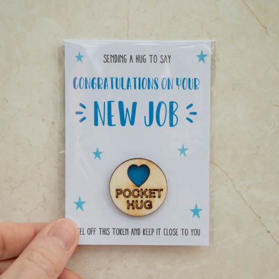 New Job Congratulations Pocket Hug - Three Bears Emporium