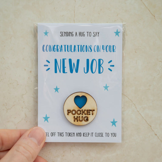 New Job Congratulations Pocket Hug - Three Bears Emporium