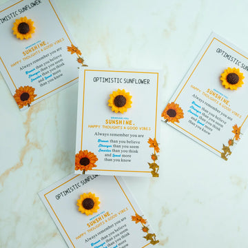 Optimistic Sunflower Pocket Hug - Three Bears Emporium