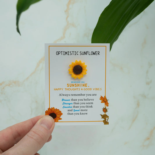 Optimistic Sunflower Pocket Hug - Three Bears Emporium