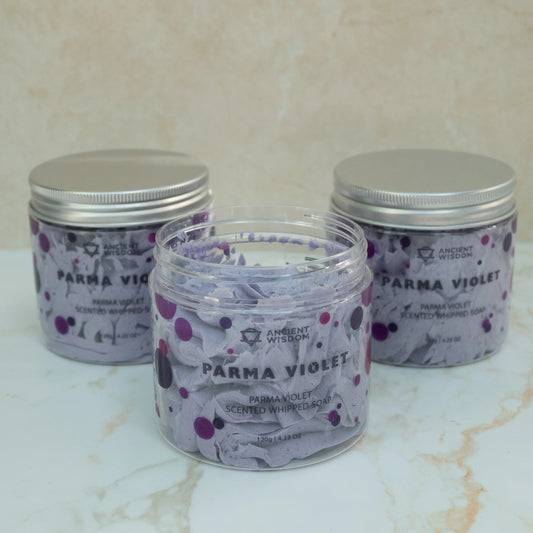 Parma Violet Whipped Soap - Three Bears Emporium
