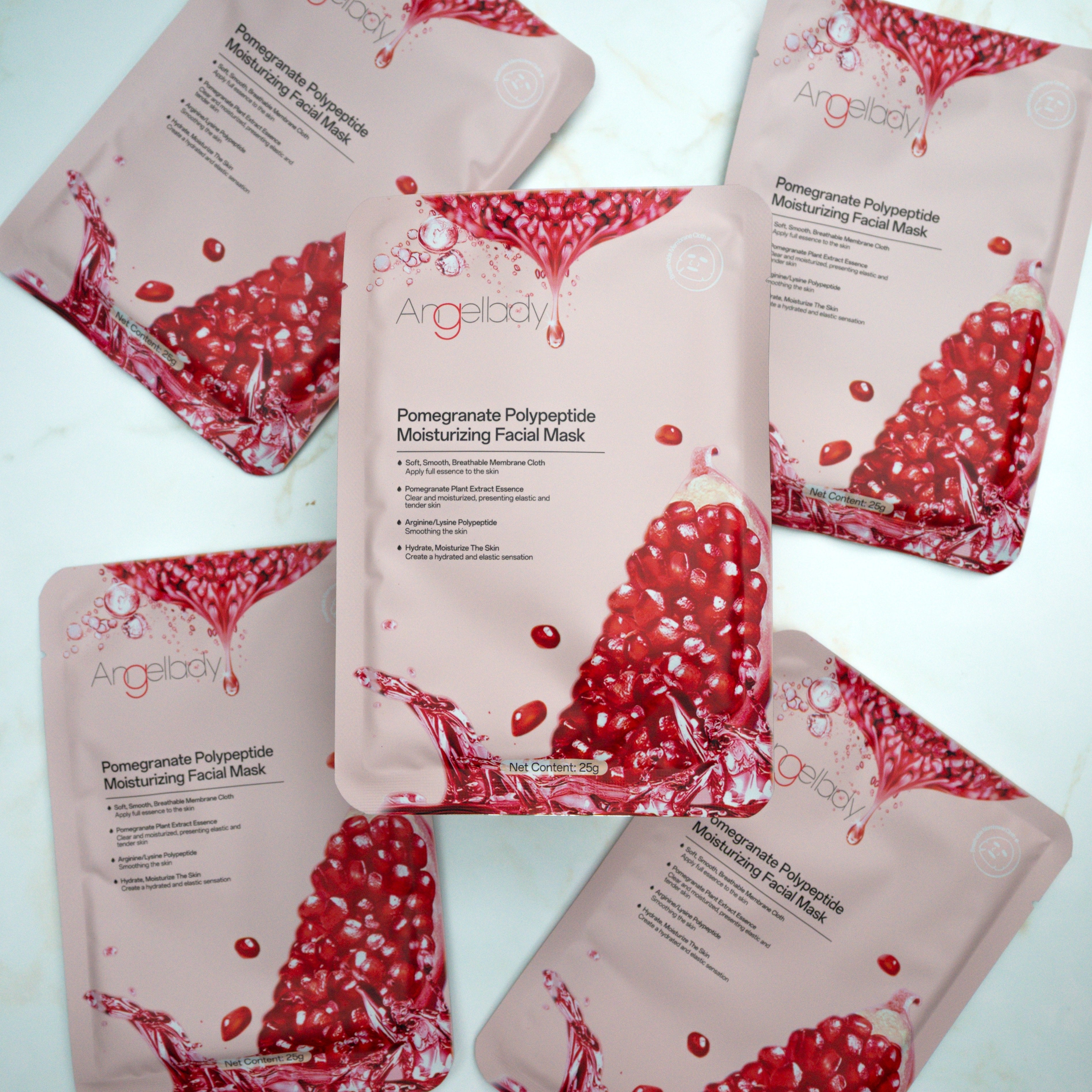 Pomegranate Face Mask – Hydrating & Brightening Sheet Mask – Three ...