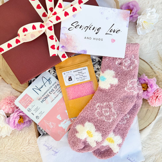 Socks & Pampering Mini Letterbox Gifts - Three Bears Emporium